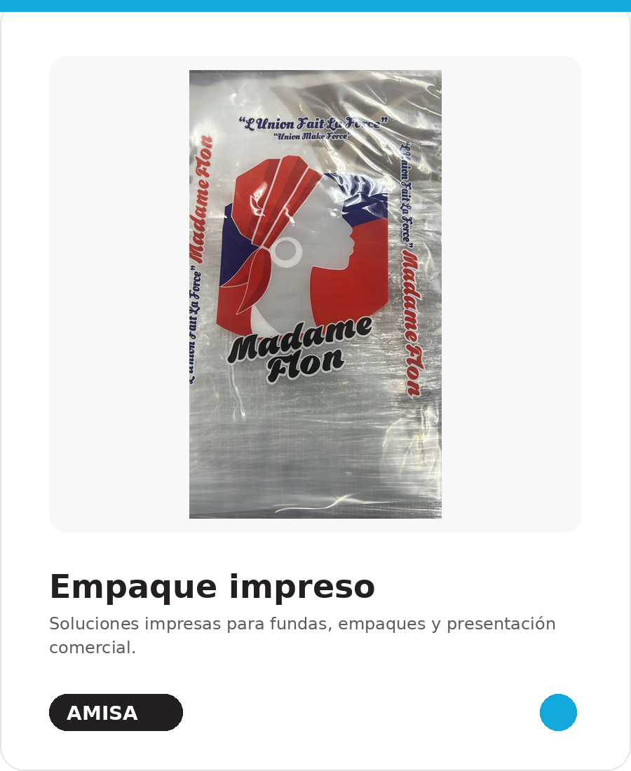 Empaque flexible impreso