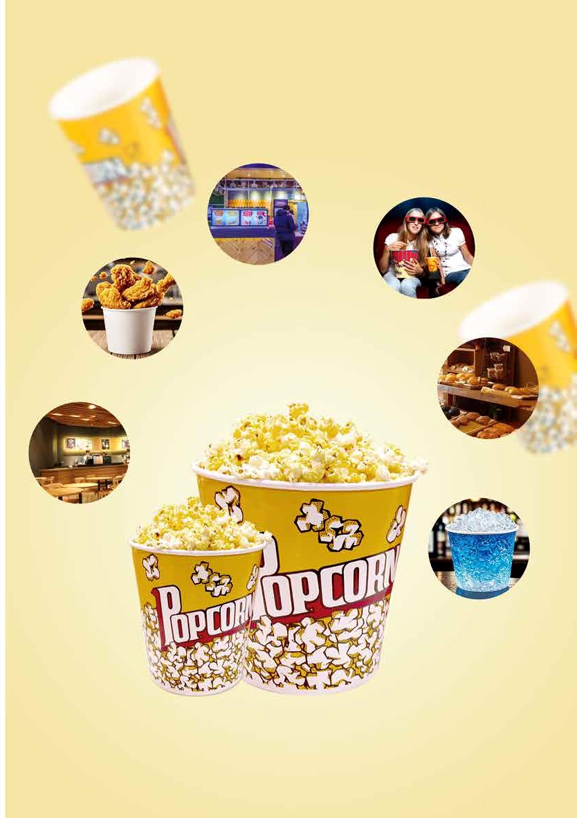 Cubetas para popcorn y pollo frito